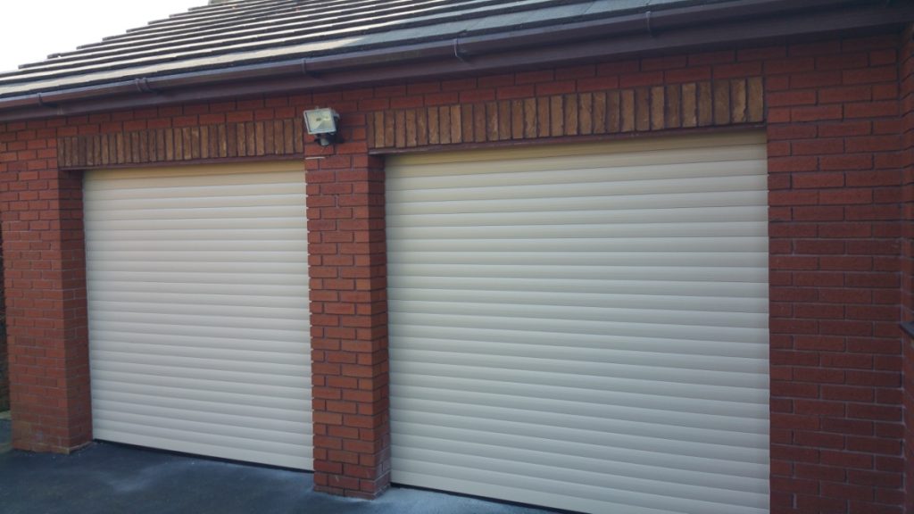 white roller garage doors