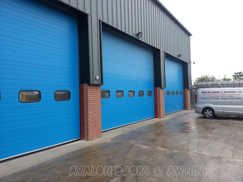 white roller garage doors
